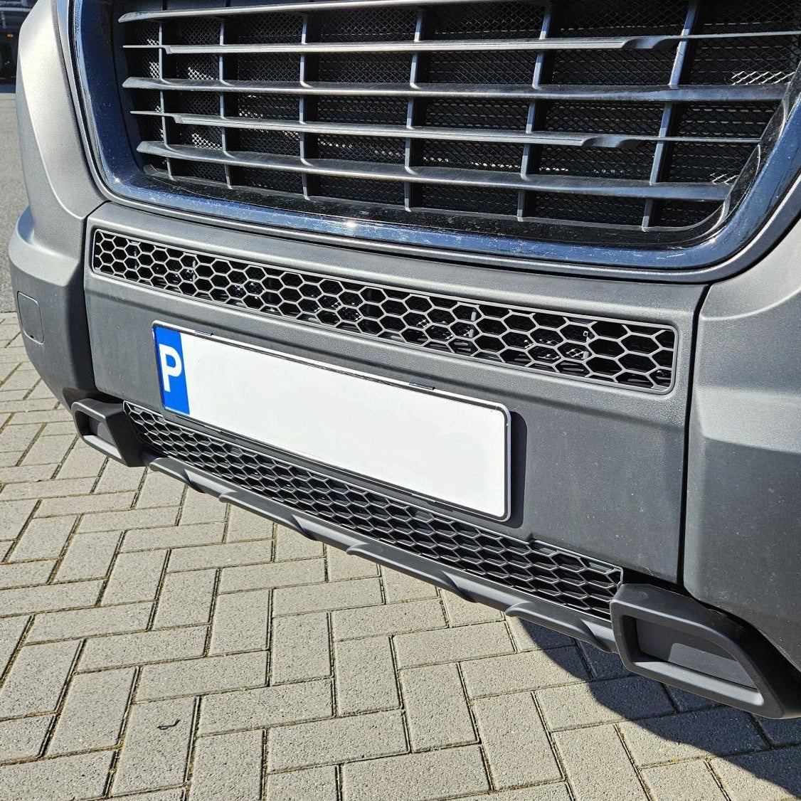 For Peugeot Boxer Lower Bumper Honeycomb Grille Matte Black | Front Lower Grille | Van-X