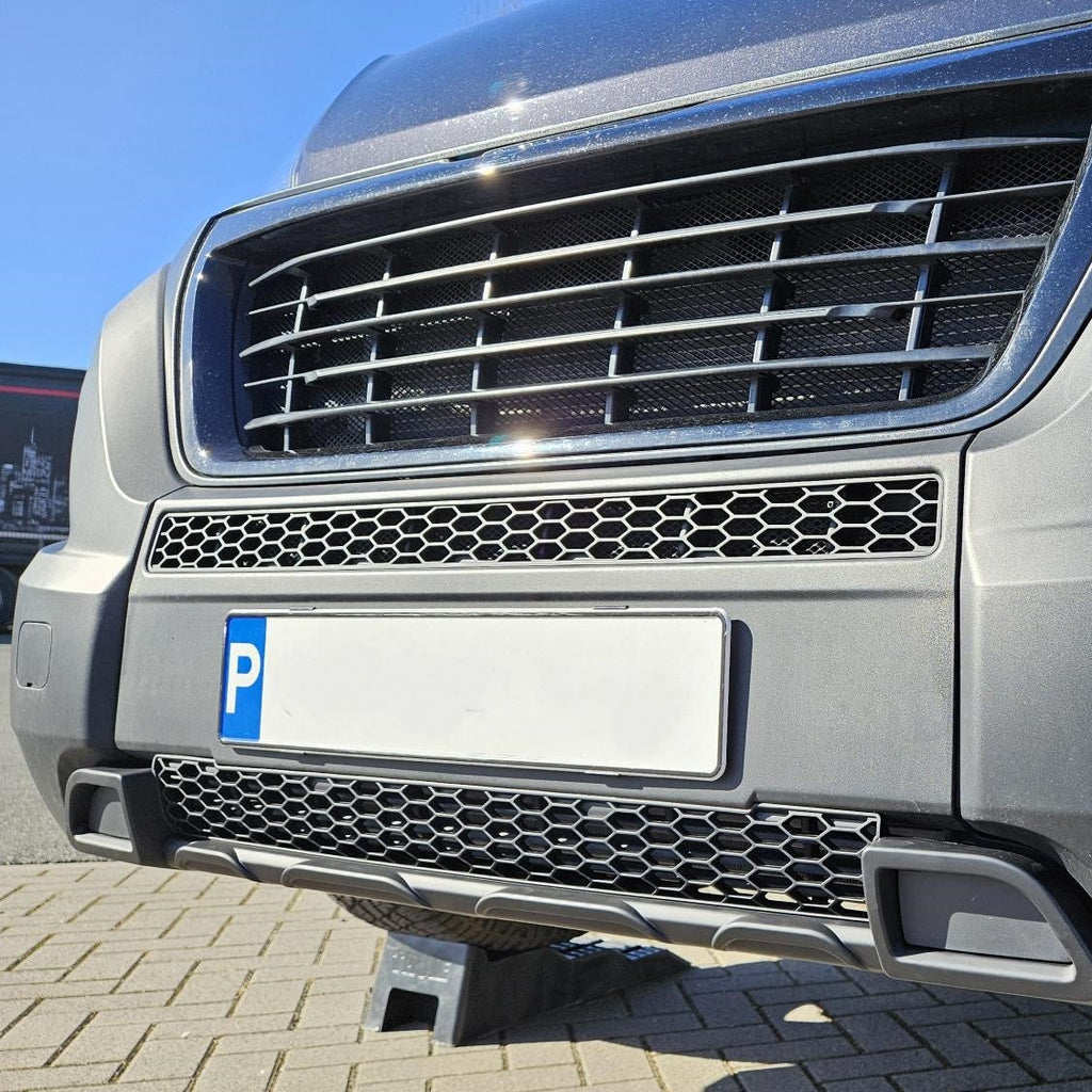 For Vauxhall Movano Lower Bumper Honeycomb Grille Matte Black | Front Lower Grille | Van-X