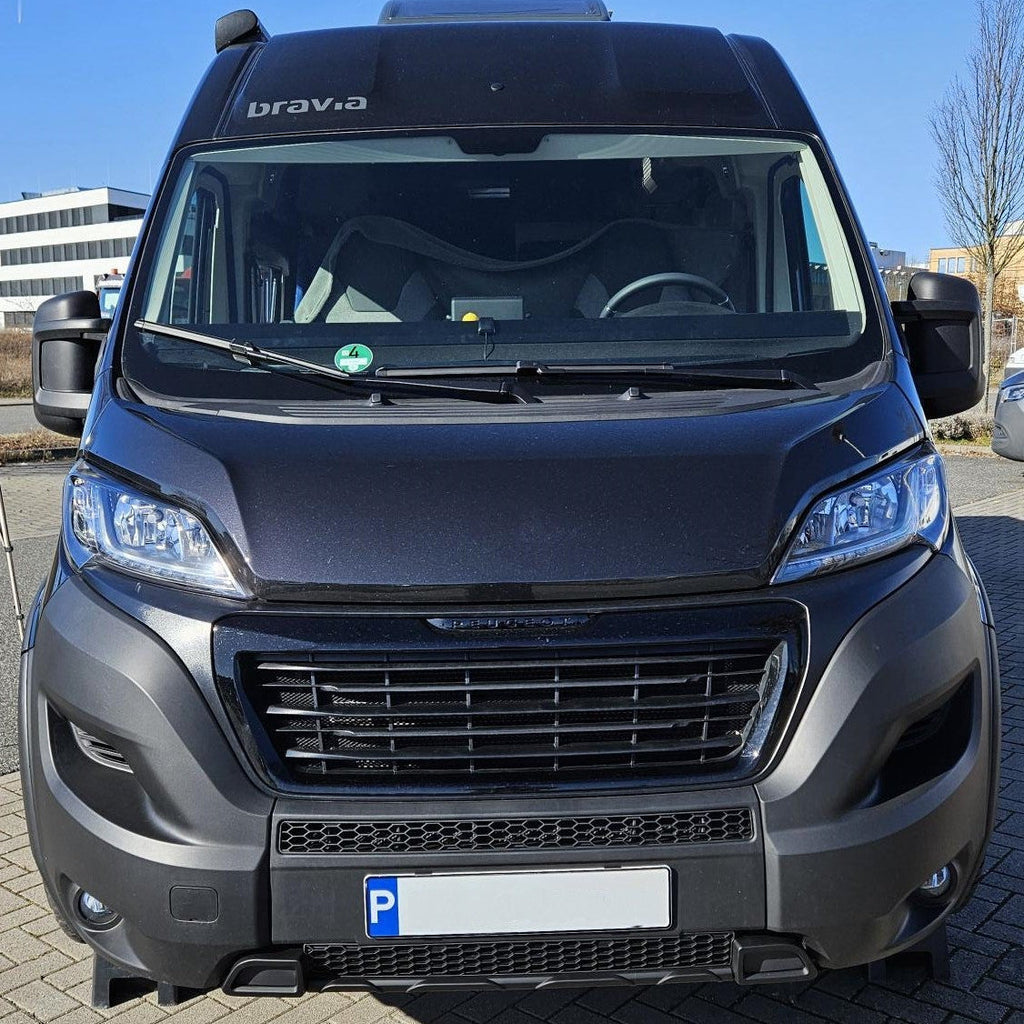 For Vauxhall Movano Lower Bumper Honeycomb Grille Matte Black | Front Lower Grille | Van-X