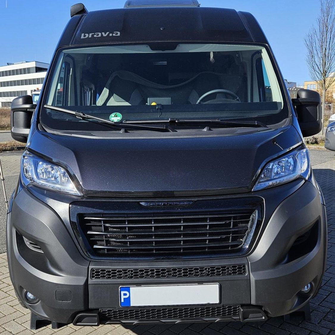 For Vauxhall Movano Lower Bumper Honeycomb Grille Matte Black | Front Lower Grille | Van-X