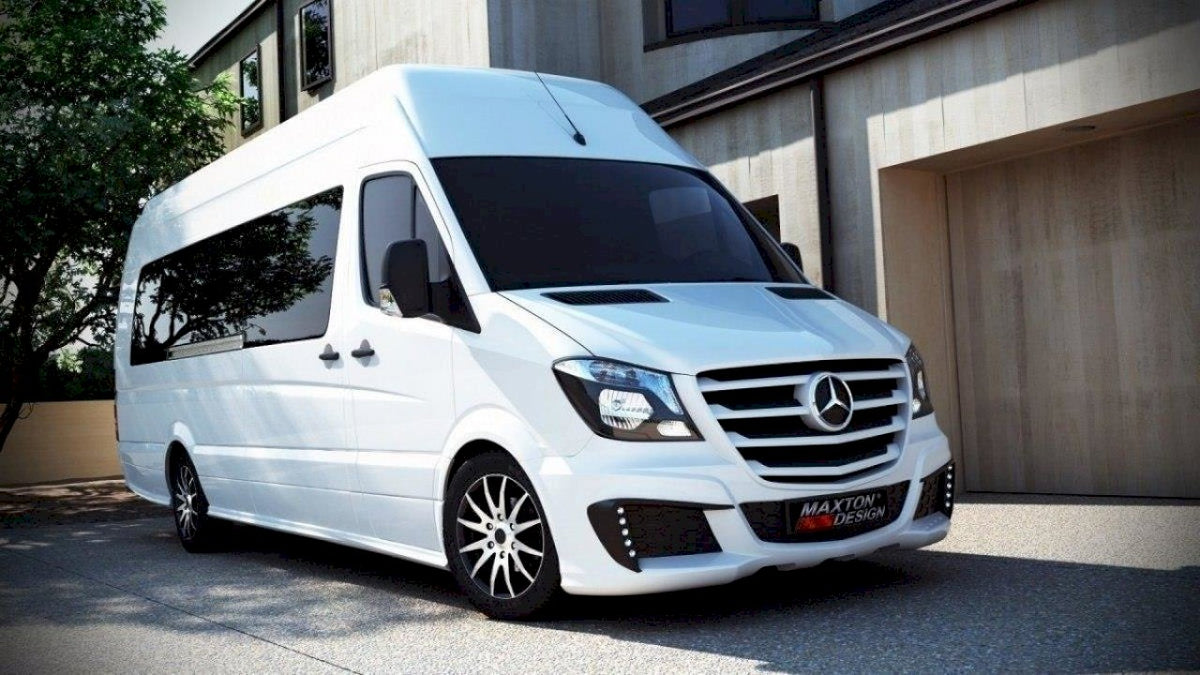Maxton Design - Aftermarket  Front Bumper + Separate Grill Mercedes Sprinter Standard Mk2 Facelift
