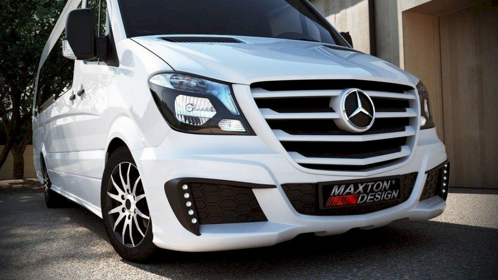 Maxton Design - Aftermarket  Front Bumper + Separate Grill Mercedes Sprinter Standard Mk2 Facelift