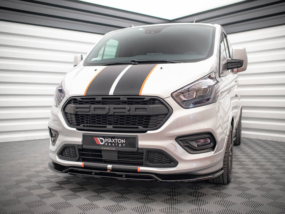 Maxton Design - Aftermarket  FRONT SPLITTER FORD TRANSIT CUSTOM ST-LINE MK1 FACELIFT