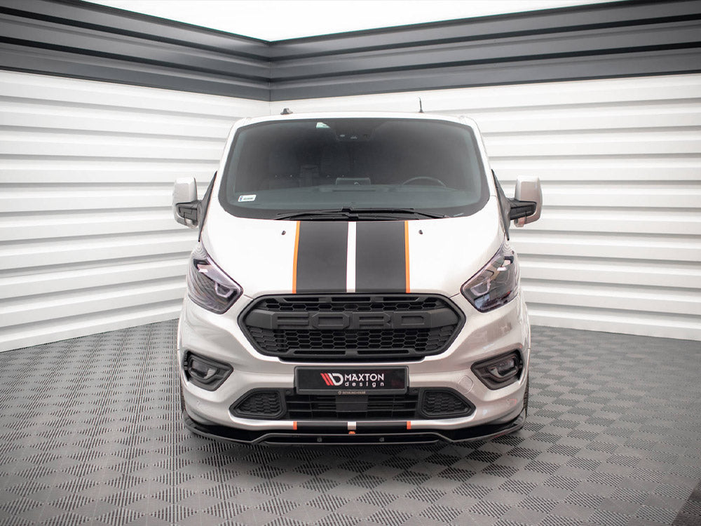 Maxton Design - Aftermarket  FRONT SPLITTER FORD TRANSIT CUSTOM ST-LINE MK1 FACELIFT