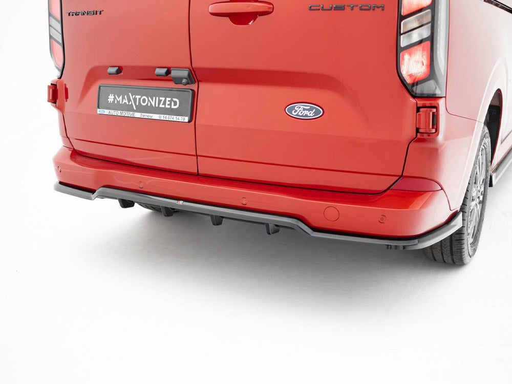 Maxton Design - Aftermarket   Rear Splitter (Vertical Bars) Ford Transit Custom / Tourneo Custom Mk2