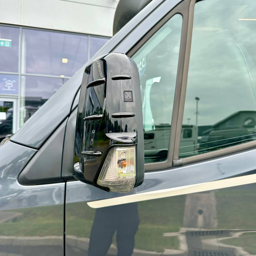 For Mercedes Sprinter Dodge 906 Gloss Black Wing Mirror Cap Covers | Durable & Stylish Protection | Van-X