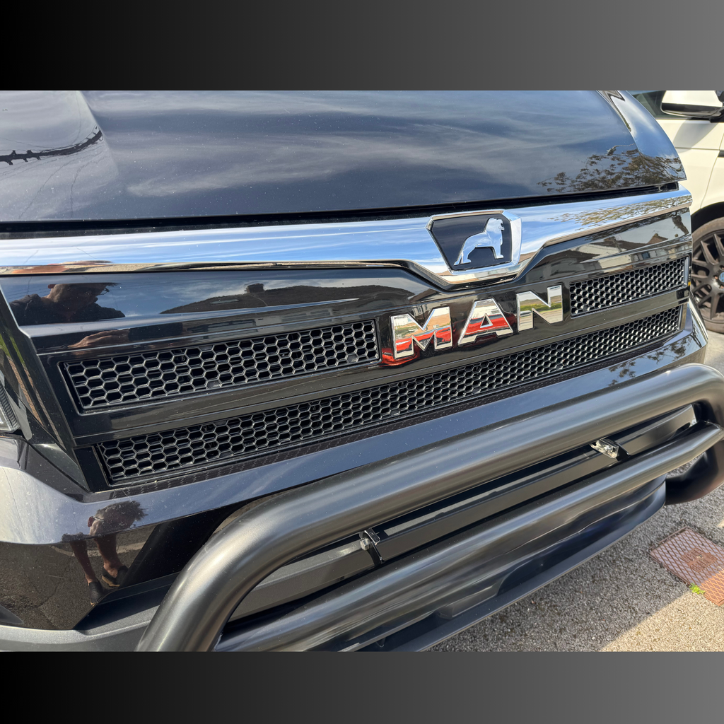 For MAN TGE Front Grille Honeycomb Inserts | Custom Honeycomb Grille Upgrade Styling Kit - Van-X