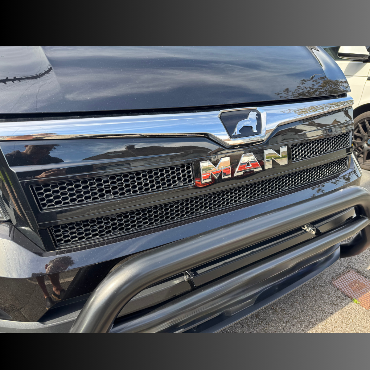 For MAN TGE Front Grille Honeycomb Inserts | Custom Honeycomb Grille Upgrade Styling Kit - Van-X