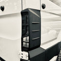 For VW Crafter Rear Light Guards Hammerite Ultimate Matte Black (2018-2025) | Tail Light Protectors | Van-X