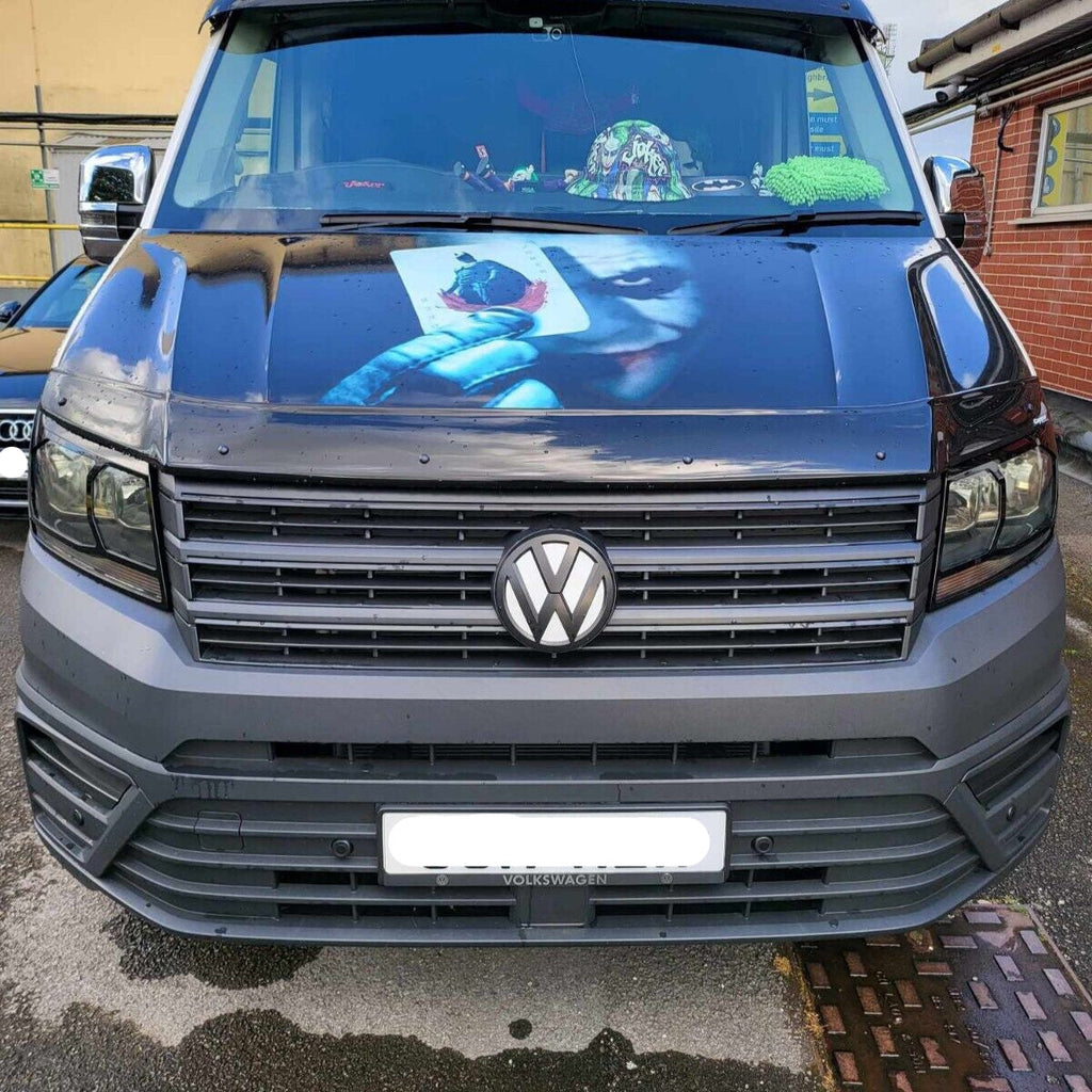 For MAN TGE Headlight Guards Gloss Black (2018-2025) | Front Headlight Protectors | Van-X