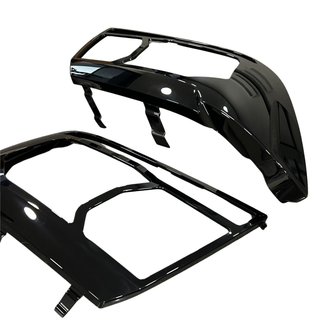 For MAN TGE Headlight Guards Gloss Black (2018-2025) | Front Headlight Protectors | Van-X