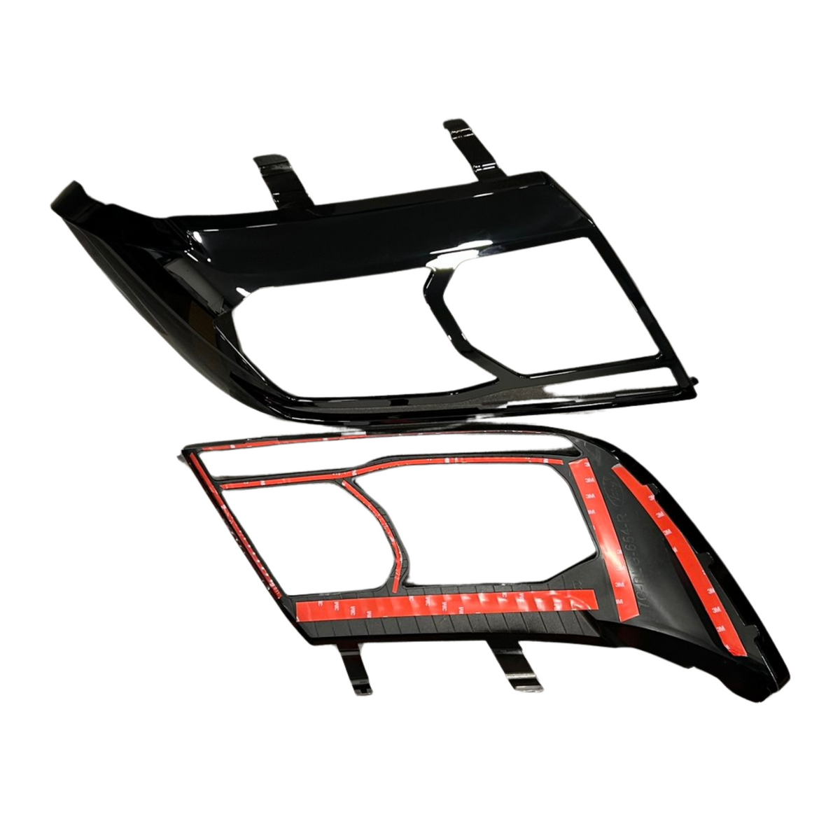 For MAN TGE Headlight Guards Gloss Black (2018-2025) | Front Headlight Protectors | Van-X