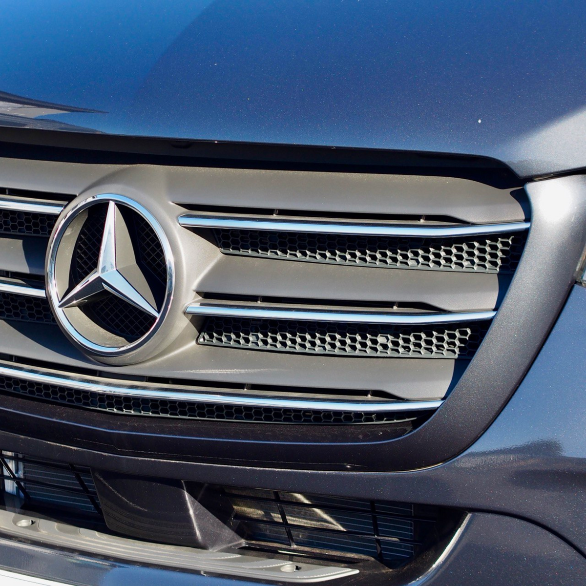 For Mercedes Sprinter 907 Honeycomb Grille Mesh Inserts | Upper Grille 5 Piece Kit | Van-X