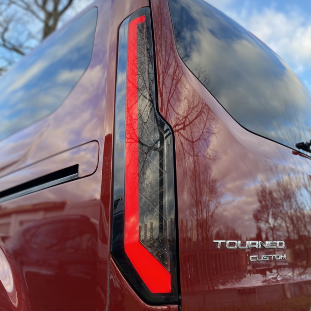 For Ford Transit Custom MK1 LED Rear Tail Lights – Smoked Lenses & Sequential Indicators | Van-X