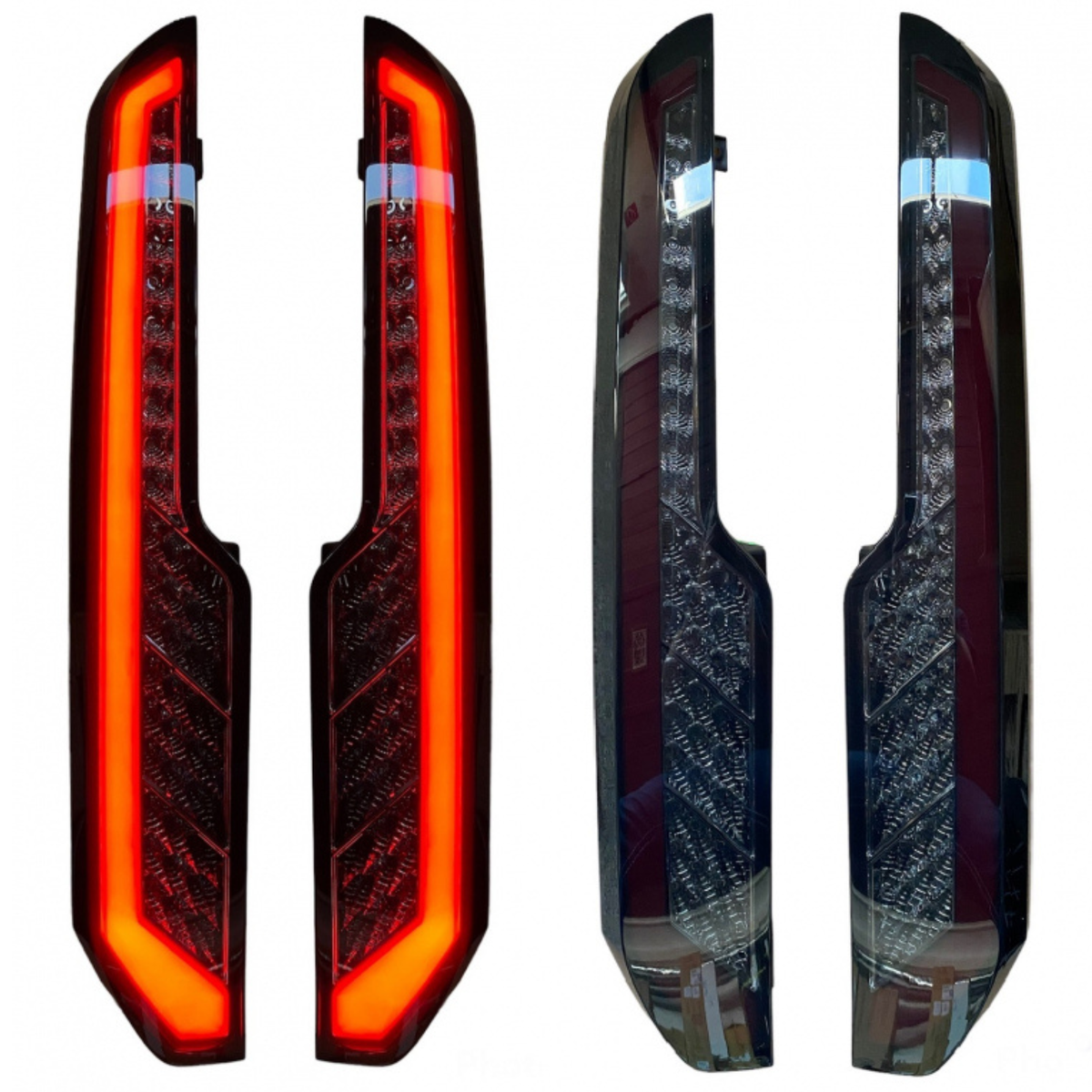 For Ford Transit Custom MK1 LED Rear Tail Lights – Smoked Lenses & Sequential Indicators | Van-X