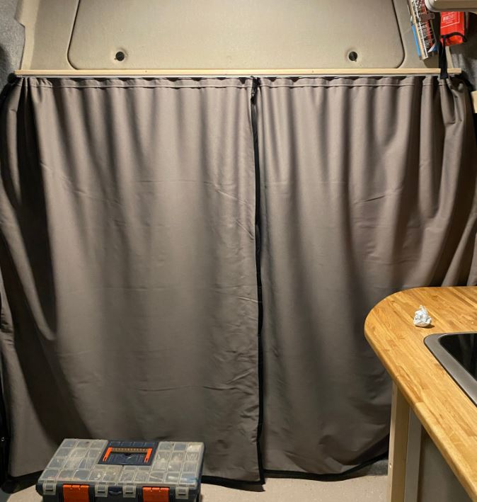 For Citroen Dispatch Cab Divider Curtain Kit with Rail Premium Quality - Van-X