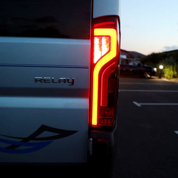 For Citroen Relay Full LED Rear Lights Cluster - Tail Light, Rear Light Unit, Smoked Replacement - Van-X