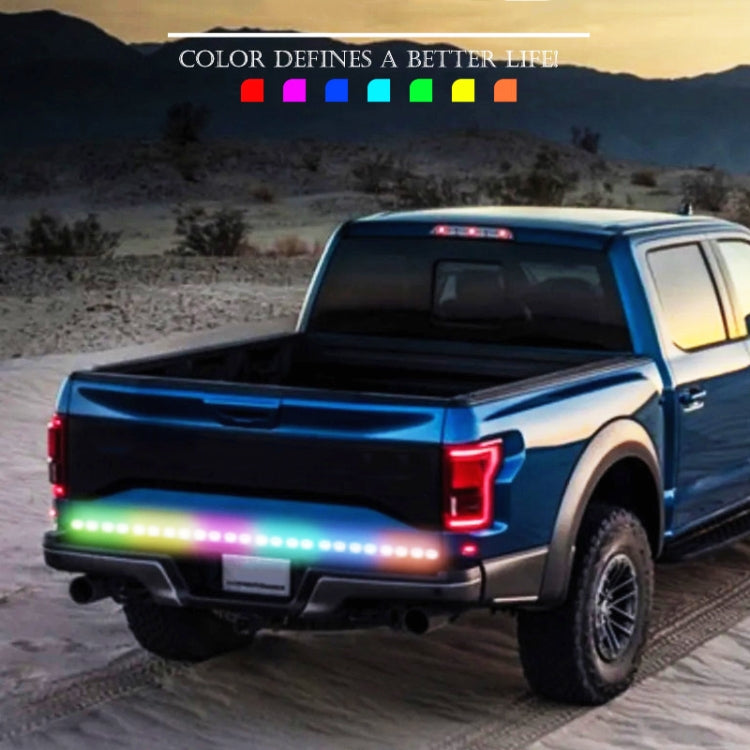 S20-200CM 200cm DC12V-24V Car Rear LED RGB Daytime Running Lights Strip Colorful Lamp, S20-200CM