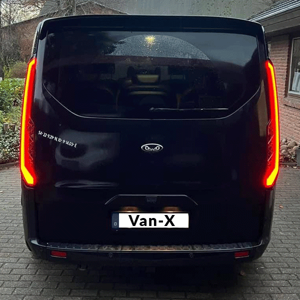 For Ford Transit Custom MK1 LED Rear Tail Lights – Smoked Lenses & Sequential Indicators | Van-X