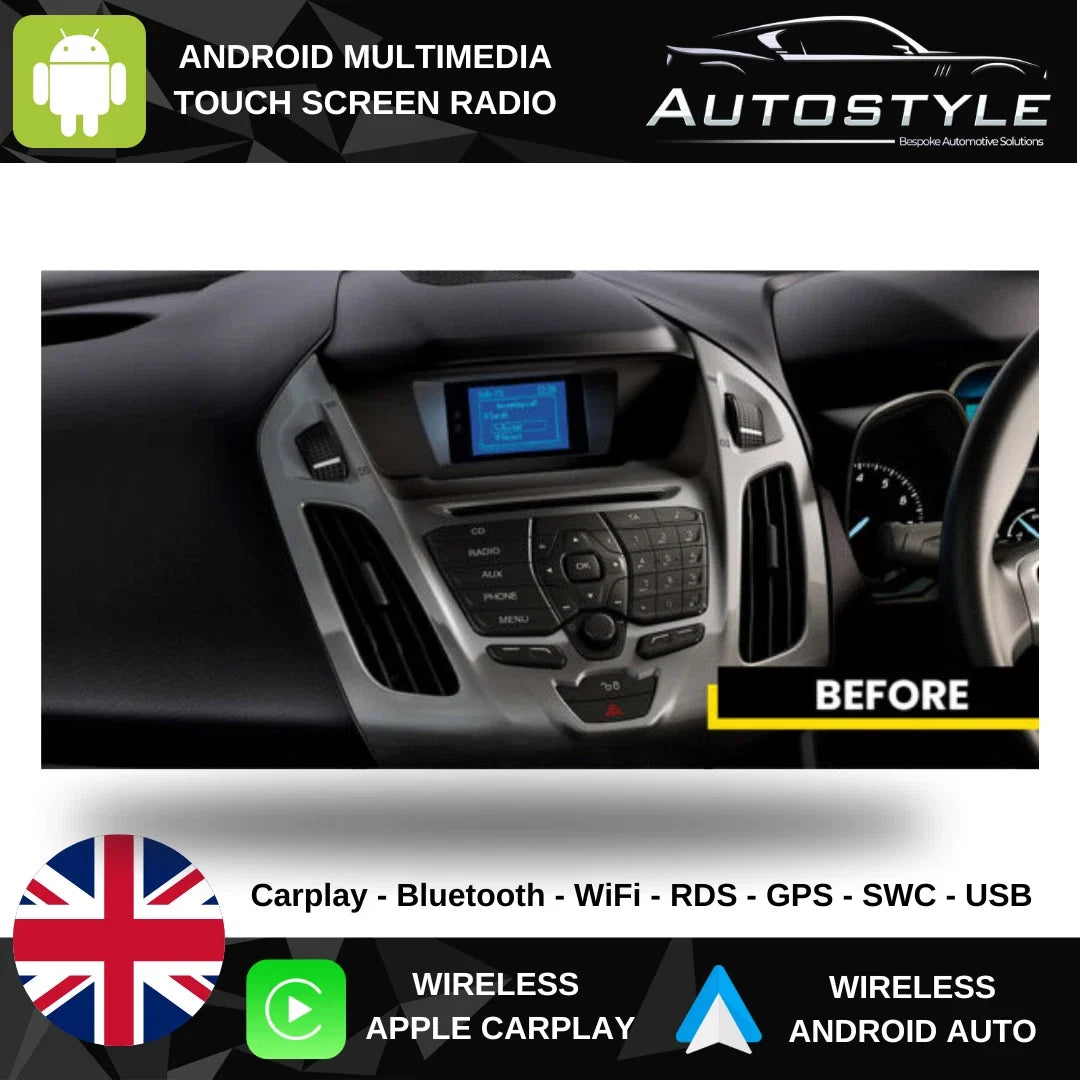 Ford Transit Connect Apple Carplay / Android Auto 9" Stereo Upgrade 2012-17