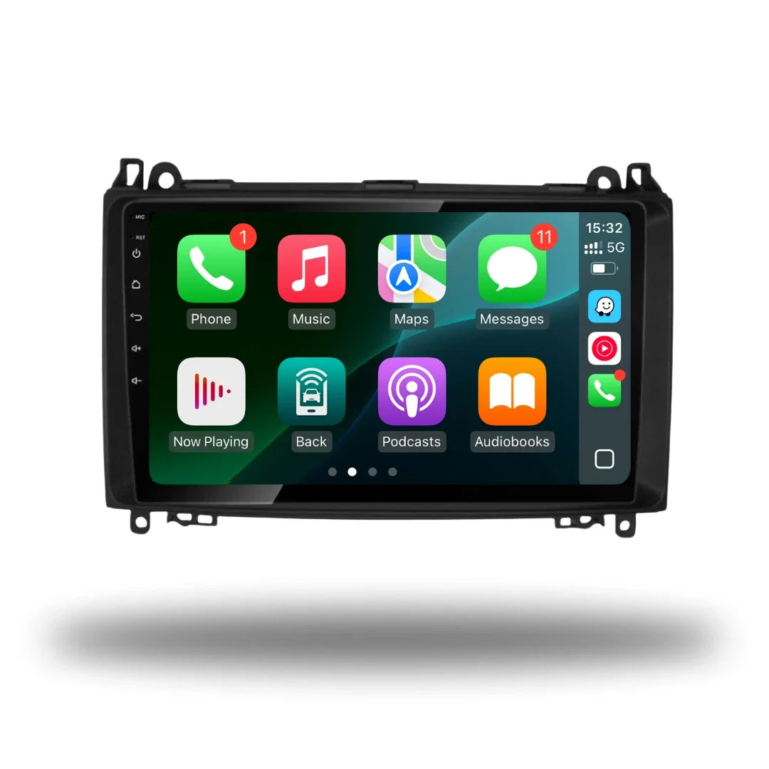 Mercedes-Benz A Class, B Class, Sprinter, Vito, Viano, Crafter Apple Carplay / Android Auto 9" Stereo Upgrade