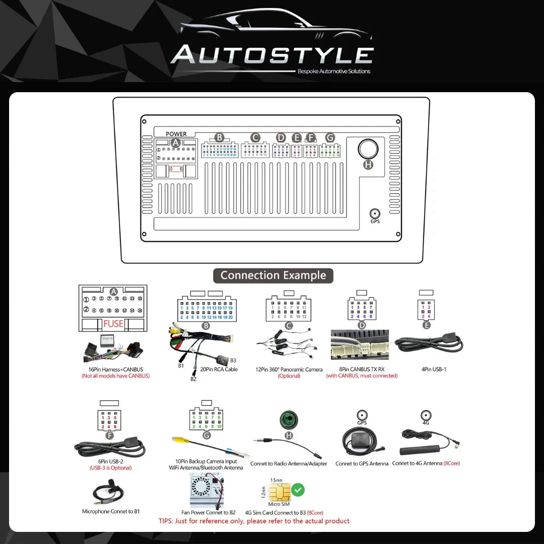 Mercedes-Benz A Class, B Class, Sprinter, Vito, Viano, Crafter Apple Carplay / Android Auto 9" Stereo Upgrade
