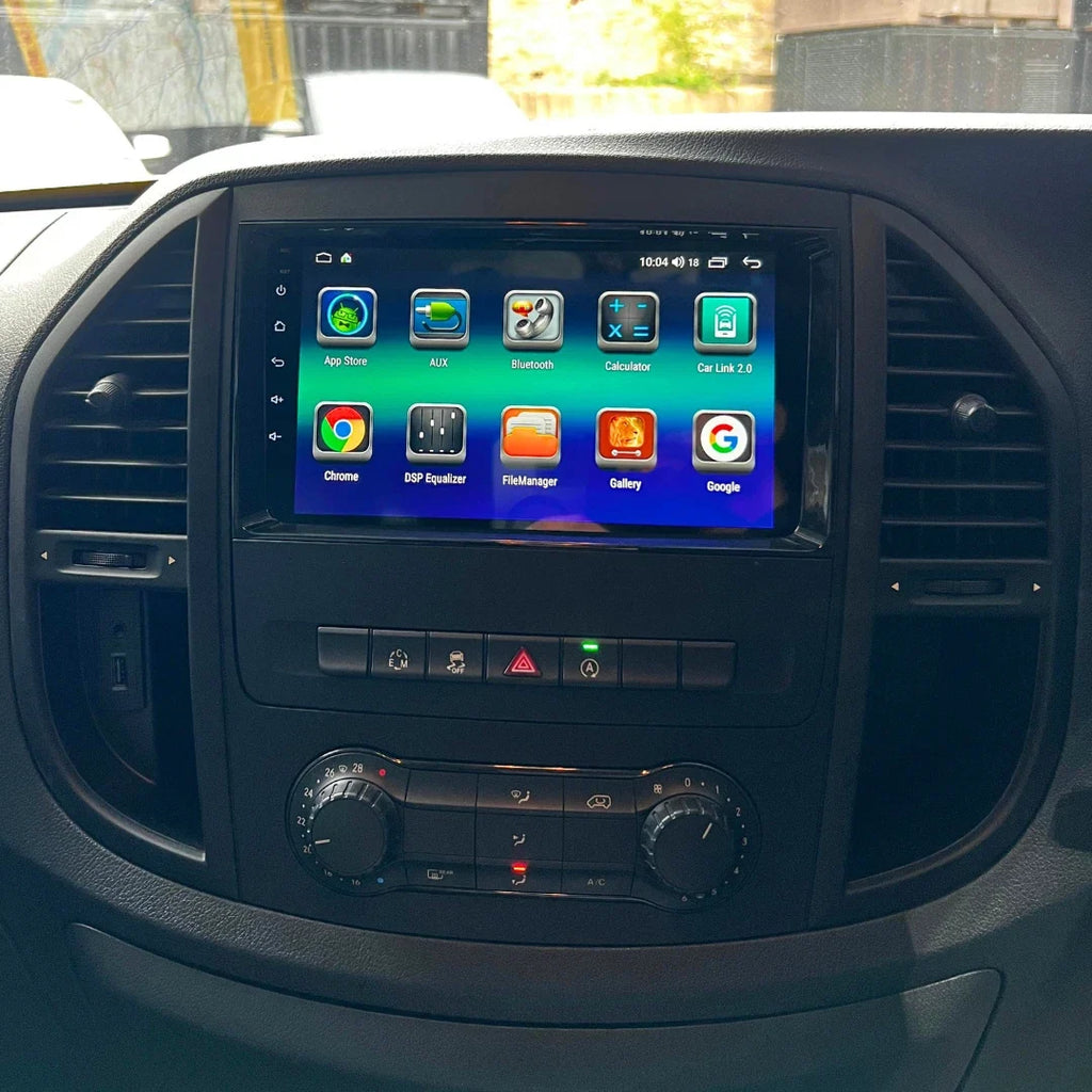 Mercedes-Benz A Class, B Class, Sprinter, Vito, Viano, Crafter Apple Carplay / Android Auto 9" Stereo Upgrade