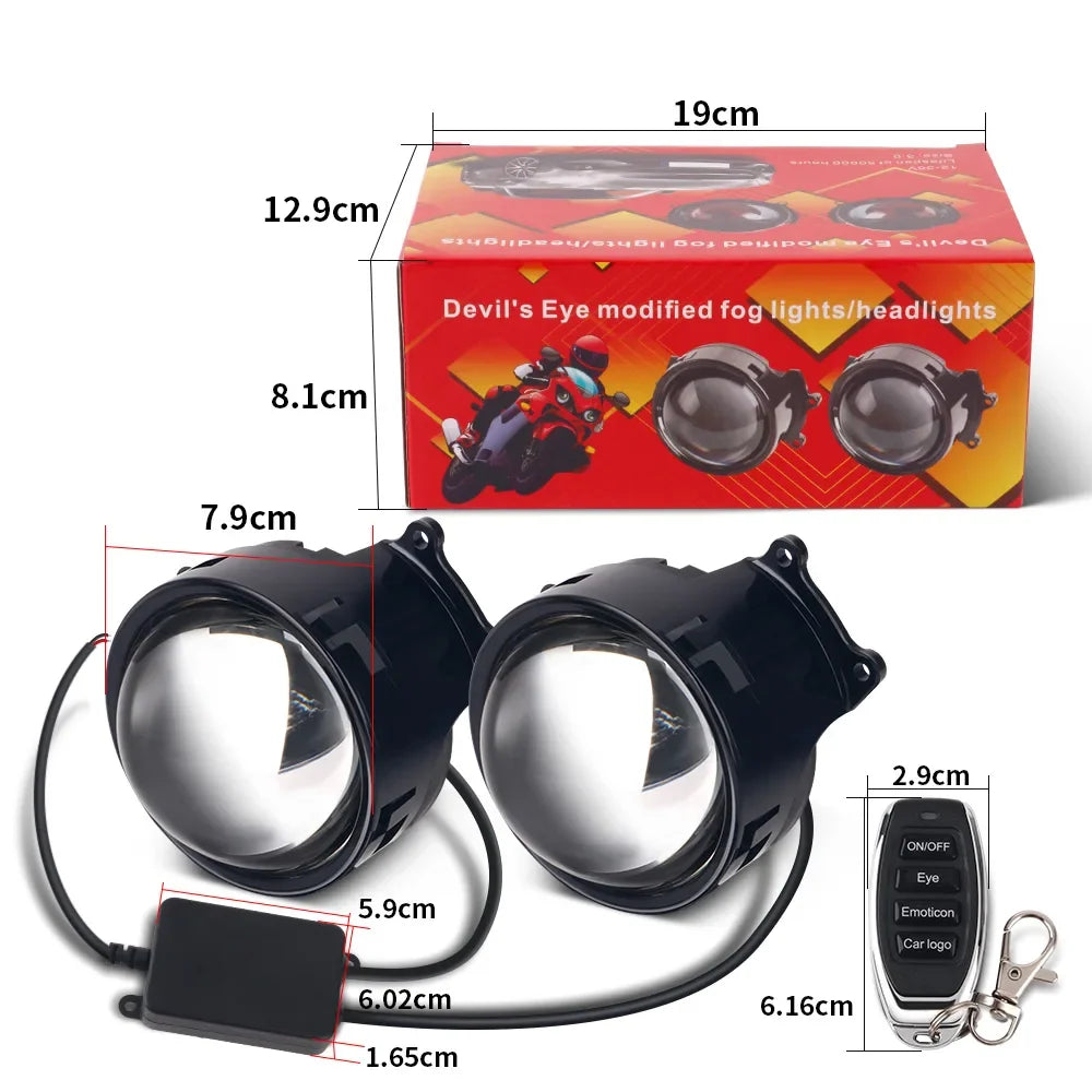 Cool Decoration Dynamic LED Car Headlights Devil Eye LED Car Light