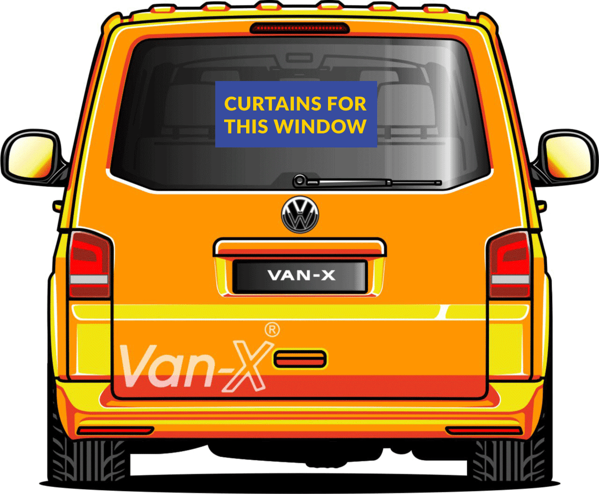 For VW Caddy Window Curtains Eco-Line Black – Camper Van Blackout Curtains | Van-X