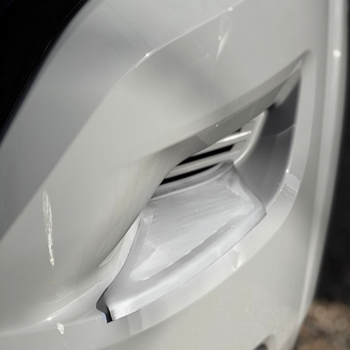 For Citroën Relay Front Bumper Protectors Foot Plates White Set of 2 | Van-X