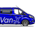 For Ford Transit Custom Premium Window Curtains Black/Black | Create Your Own Bundle | Van-X