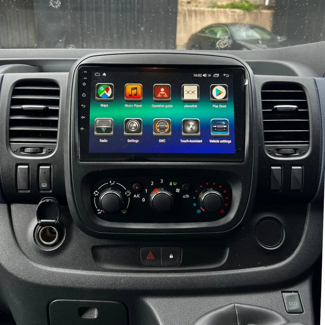 Vauxhall Vivaro Renault Trafic Apple Carplay / Android Auto 9" Stereo Upgrade