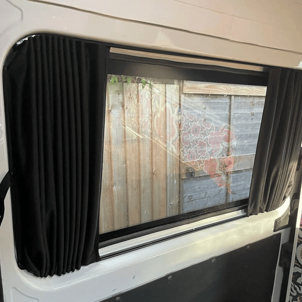For Vauxhall Movano Blackout Camper Curtains Black/Black - Create Your Own Bundle | Van-X