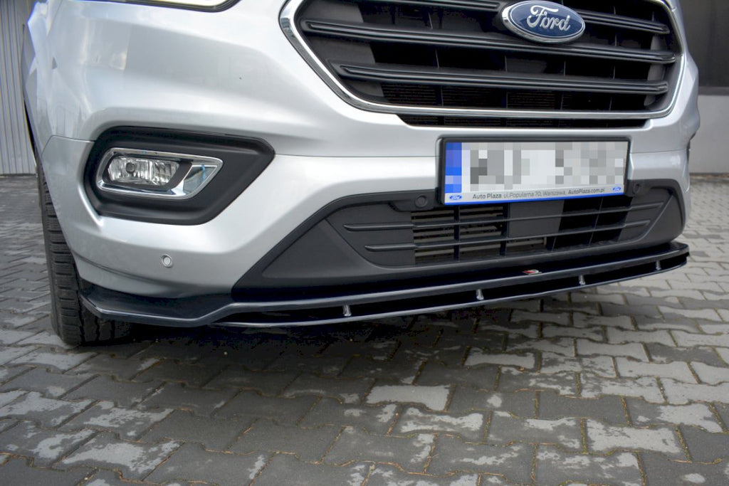 Maxton Design - Aftermarket  FRONT SPLITTER FORD TRANSIT CUSTOM MK 1 FACELIFT (2018-2023)
