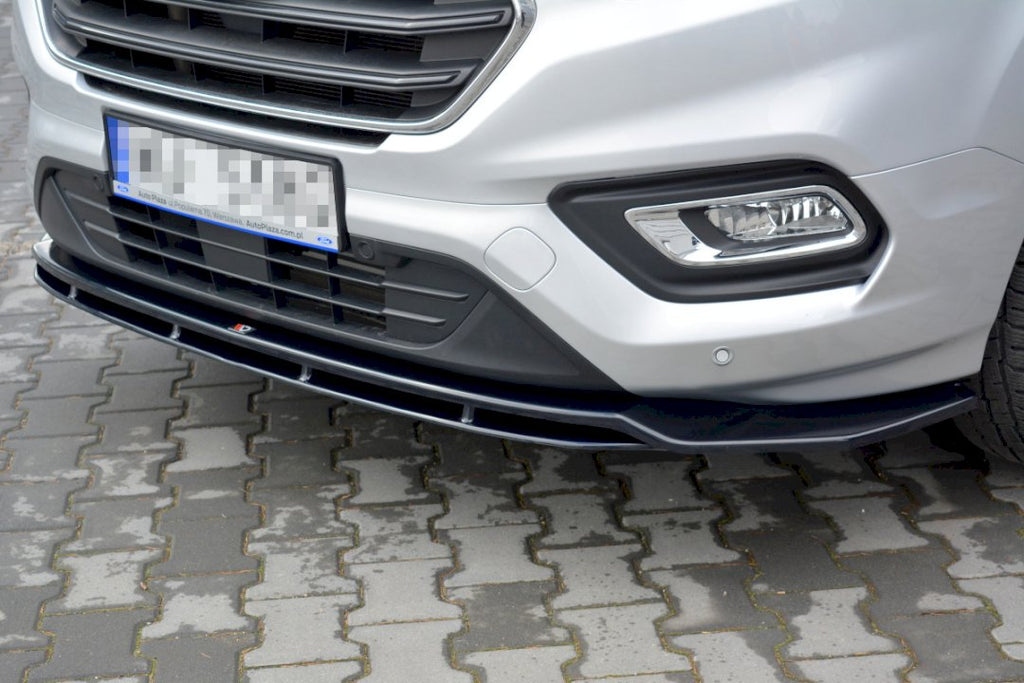 Maxton Design - Aftermarket  FRONT SPLITTER FORD TRANSIT CUSTOM MK 1 FACELIFT (2018-2023)