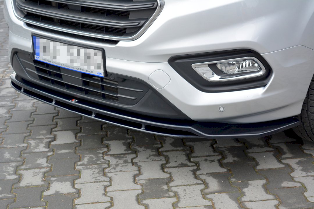 Maxton Design - Aftermarket  FRONT SPLITTER FORD TRANSIT CUSTOM MK 1 FACELIFT (2018-2023)