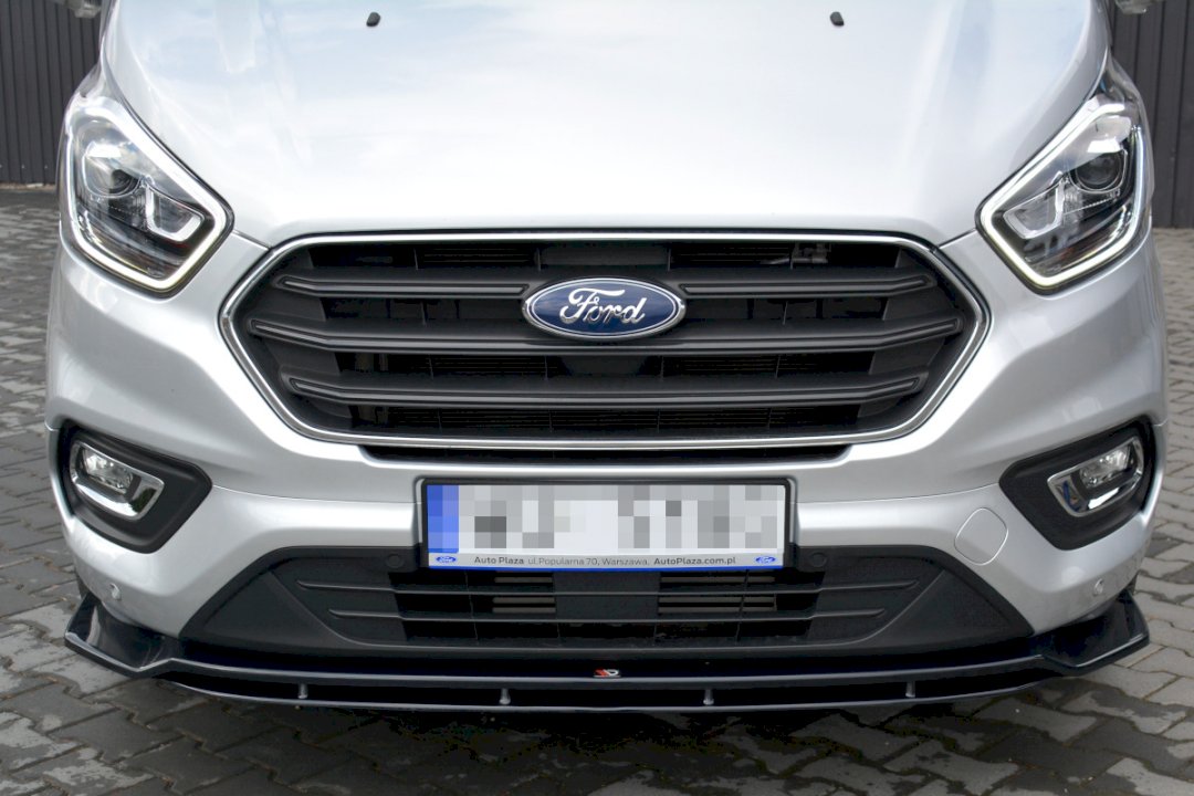 Maxton Design - Aftermarket  FRONT SPLITTER FORD TRANSIT CUSTOM MK 1 FACELIFT (2018-2023)