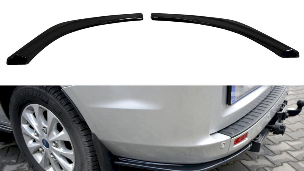 Maxton Design - Aftermarket  REAR SIDE SPLITTERS FORD TRANSIT CUSTOM MK 1 FACELIFT (2018-UP)