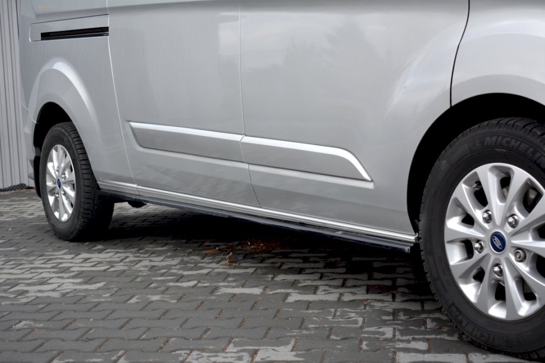 Maxton Design - Aftermarket  SIDE SKIRTS SPLITTERS FORD TRANSIT CUSTOM MK 1 FACELIFT (2018-2023)
