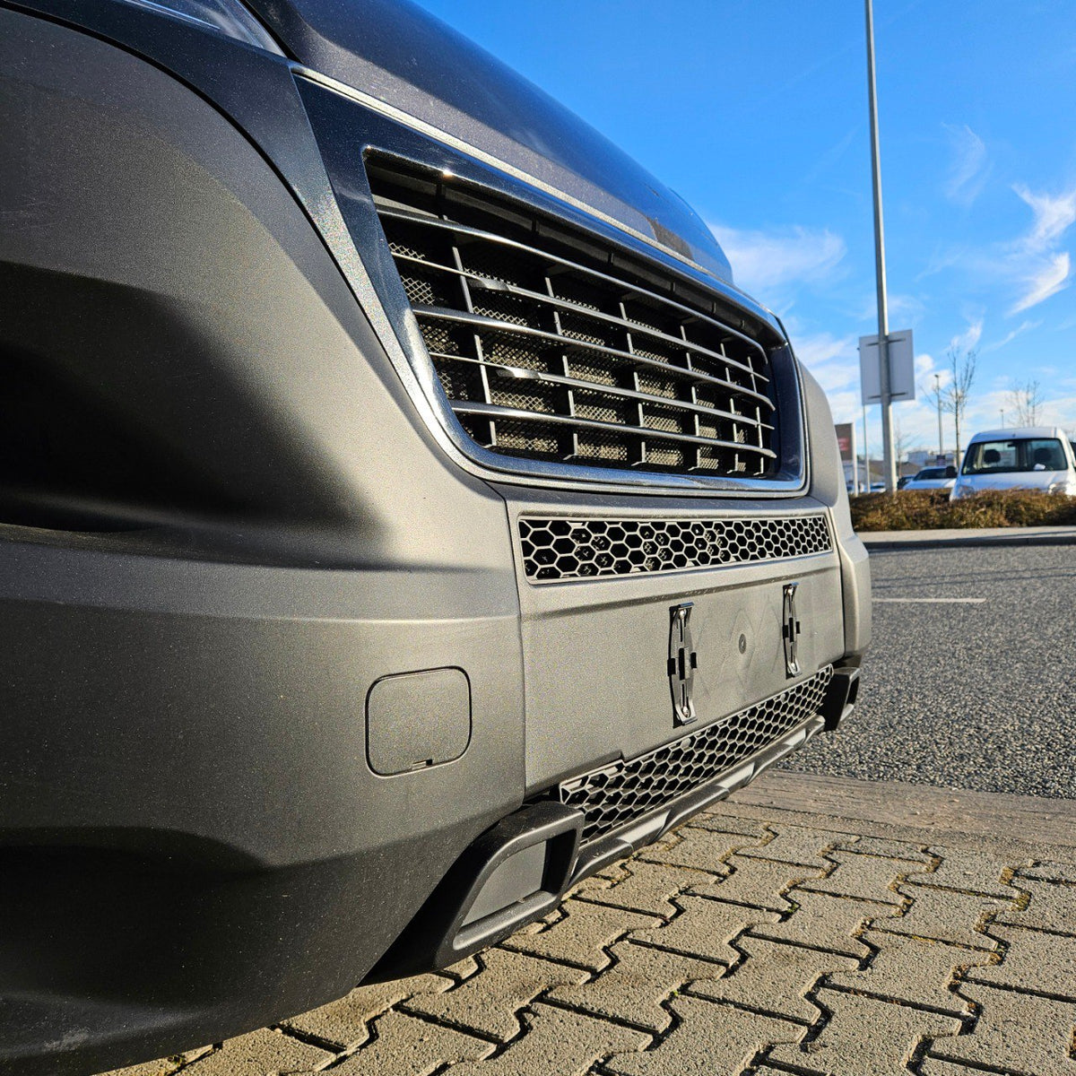 For Peugeot Boxer Lower Bumper Honeycomb Grille Matte Black | Front Lower Grille | Van-X