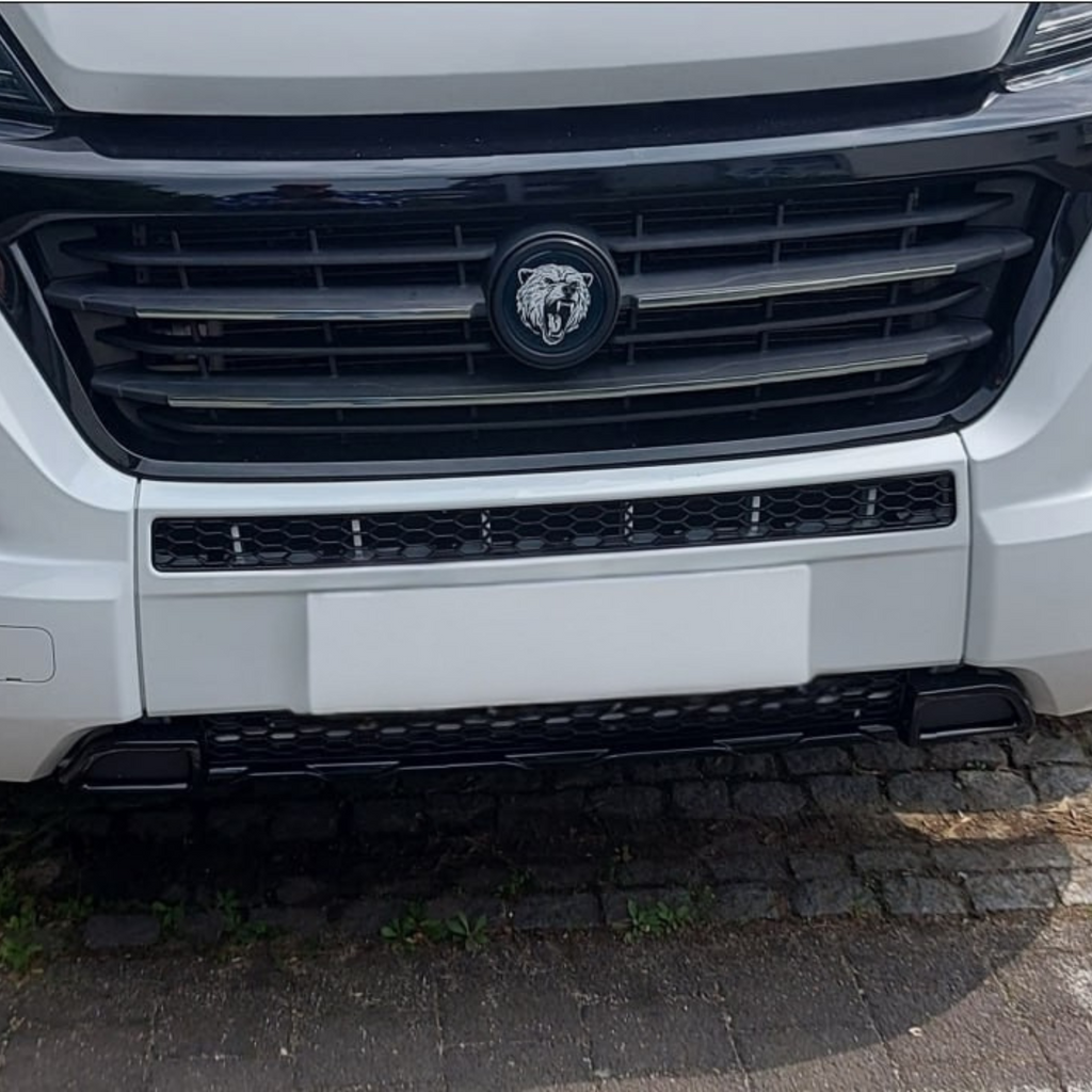 For Vauxhall Movano Lower Bumper Honeycomb Grille Gloss Black | Front Lower Grille | Van-X