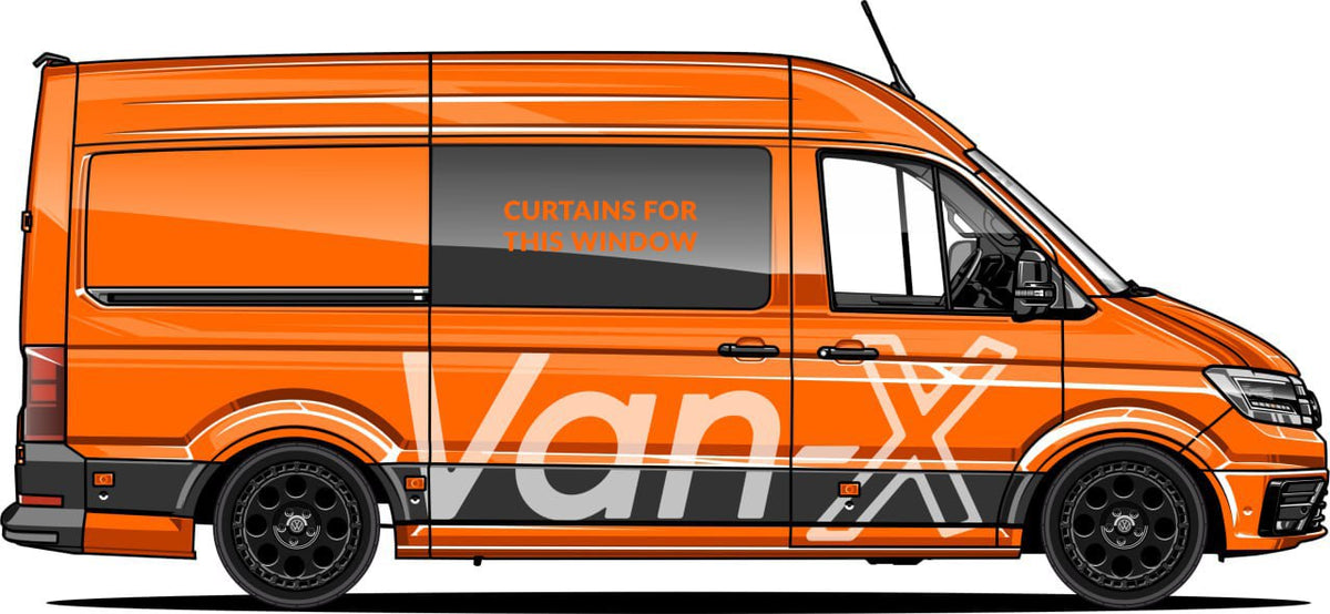 For Fiat Ducato / Ram ProMaster Blackout Camper Curtains Black/Black - Create Your Own Bundle | Van-X