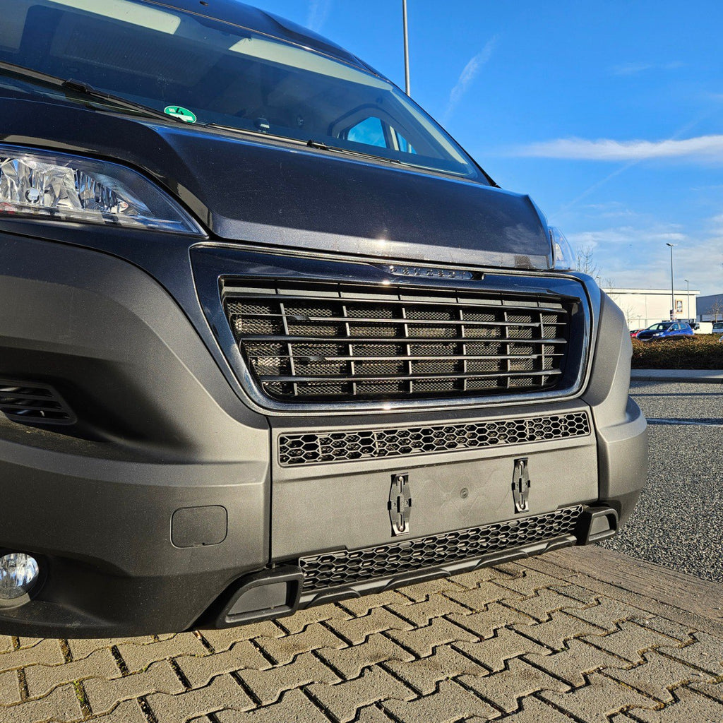For Peugeot Boxer Lower Bumper Honeycomb Grille Matte Black | Front Lower Grille | Van-X