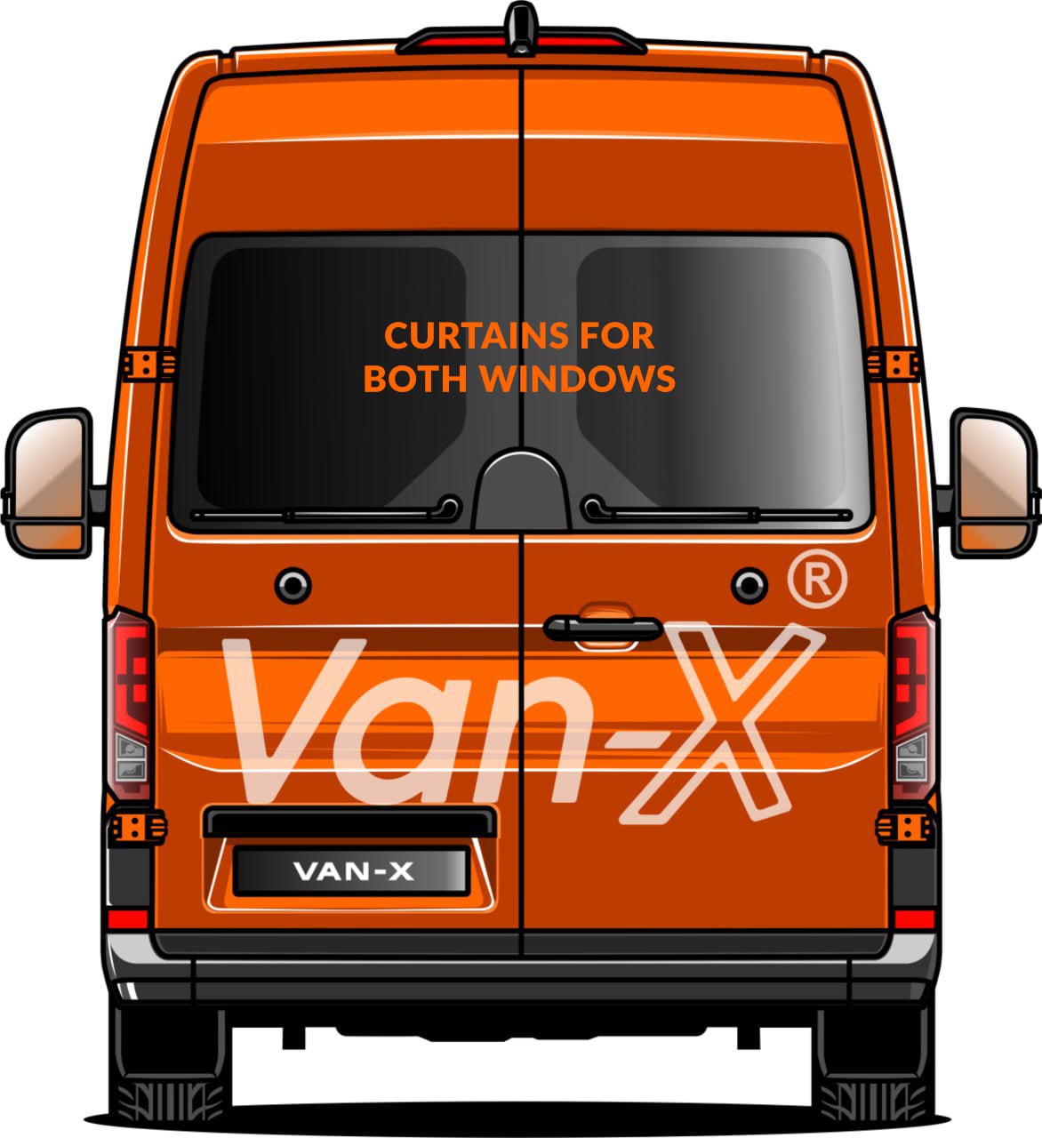 For Peugeot Boxer Blackout Camper Curtains Black/Grey - Create Your Own Bundle | Van-X
