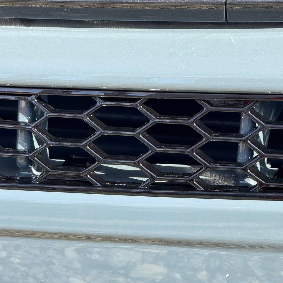 For Vauxhall Movano Bumper Honeycomb Grille | Gloss Black Front Styling Upgrade | Non Parking Sensor Version | Van-X