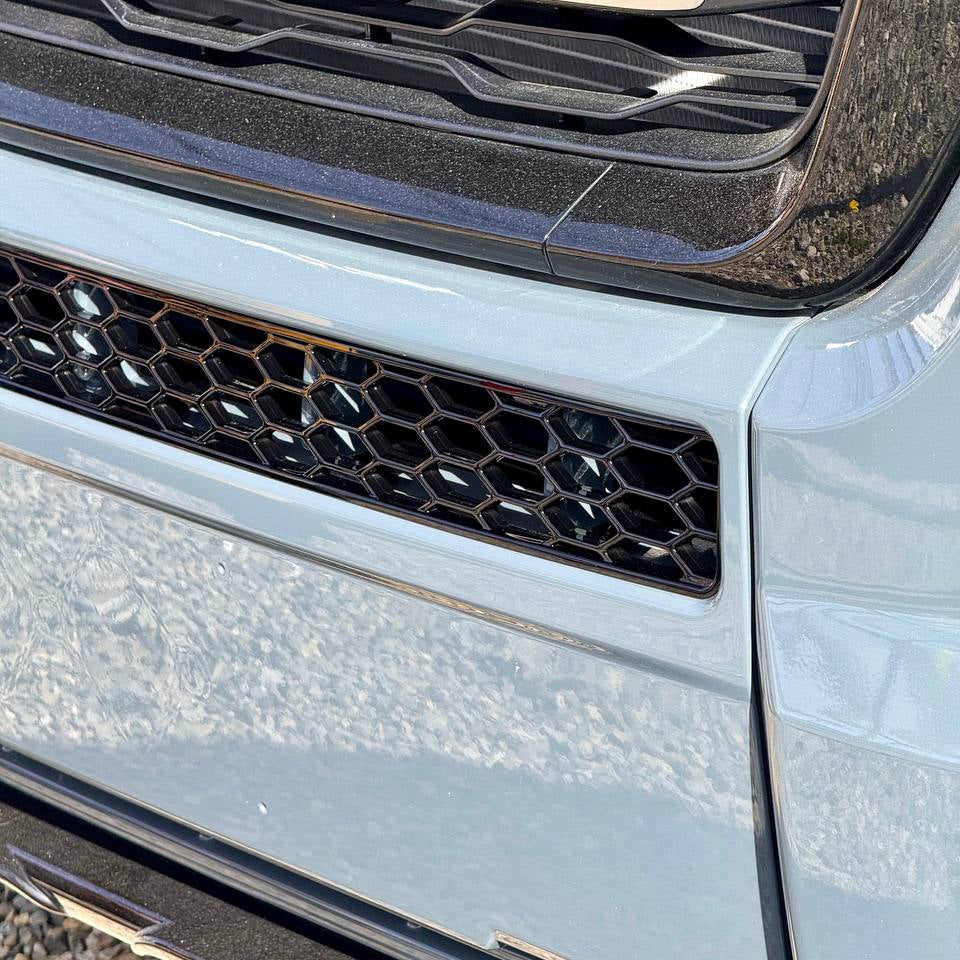 For Vauxhall Movano Bumper Honeycomb Grille | Gloss Black Front Styling Upgrade | Non Parking Sensor Version | Van-X