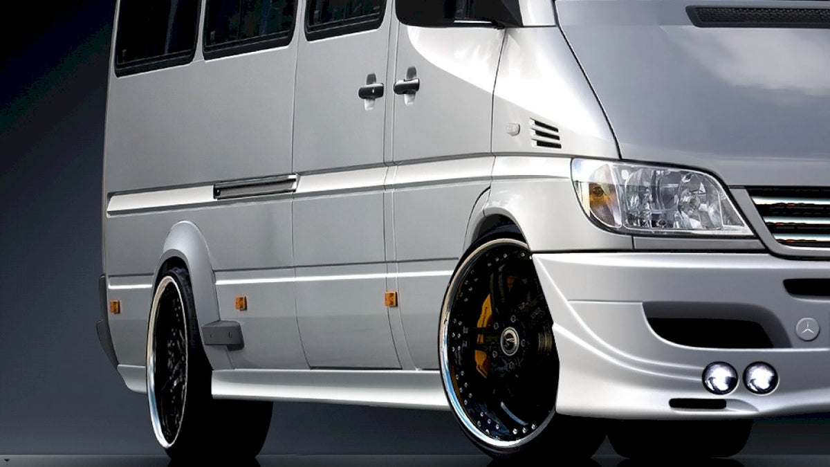 Maxton Design - Aftermarket  SIDE SKIRTS SPRINTER 1996-2006 - FITS EXTRA LONG WHEELBASE