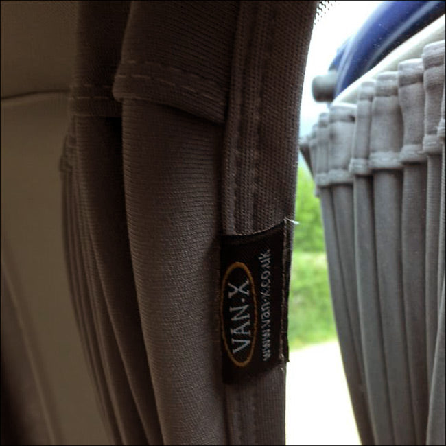 For VW Caddy Window Curtains Eco-Line Black – Camper Van Blackout Curtains | Van-X