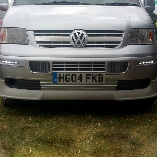 For VW T5 DRL, LED Commercial Bumper Daylight Kit Painted and Ready to Fit