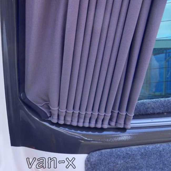 For Mercedes Vito MK2 Bare-Metal Interior Window Curtains Eco-Line Black – Campervan Privacy Curtains | Van-X
